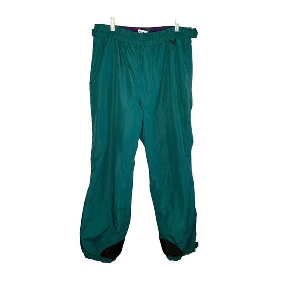 VINTAGE Columbia Pants Mens Large Green Lined Insulated Nylon Snowboard Ski 90’s - Picture 13 of 13